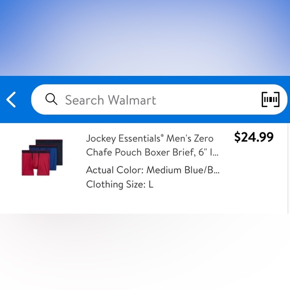 NWT $25 JOCKEY Zero-Chafe Pouch Mens Boxer Briefs - 3 pack  6” Inseam - Picture 6 of 16